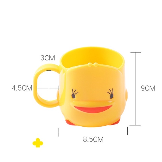 Cốc đánh răng hình con vịt cho bé đáng yêu kích thích trẻ đánh răng