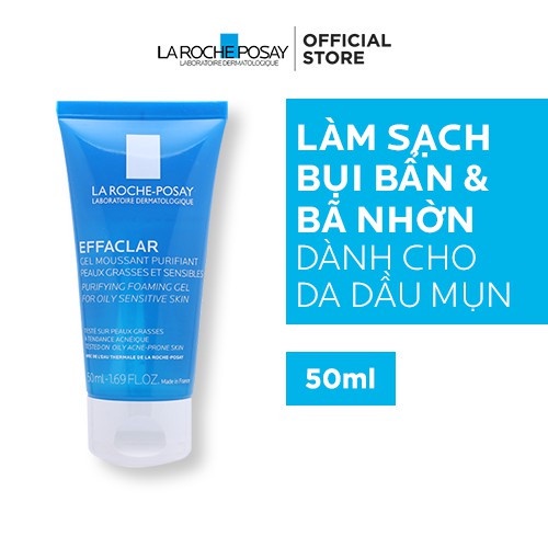 La Roche Posay kem dưỡng giảm mụn đầu đen và bóng nhờn Effaclar K+ 40ml &amp;  Gel rửa mặt Effaclar gel