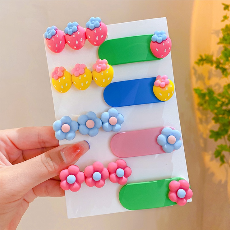 Kẹp Tóc Đính Hoa Dễ Thương Cho Bé Gái