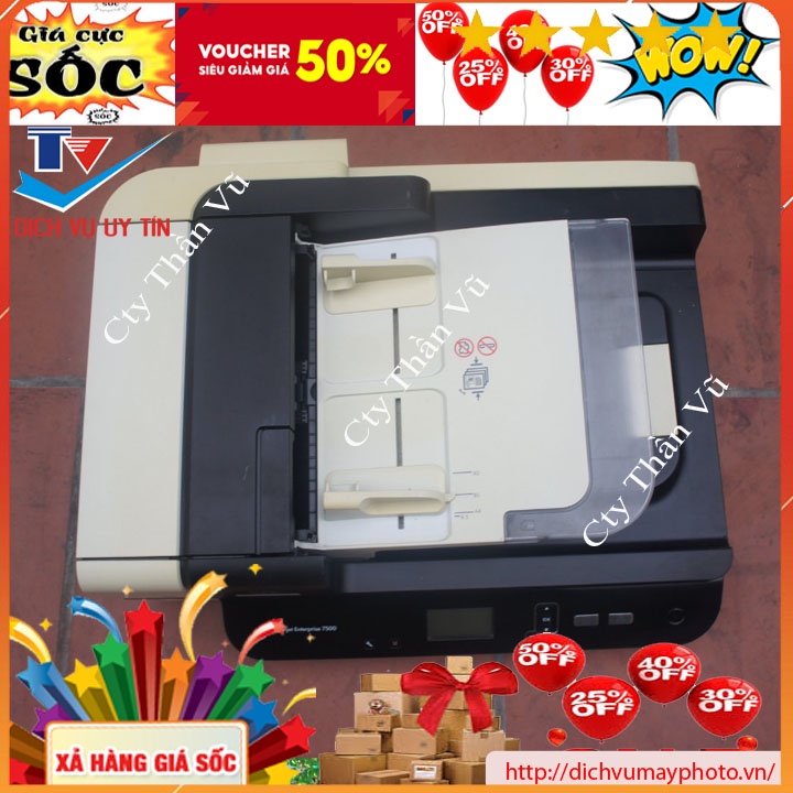 Máy scan cũ HP Scanjet Enterprise 7500 Flatbed Scanner có khay ADF có mặt kính chất lượng đảm bảo có bảo hành