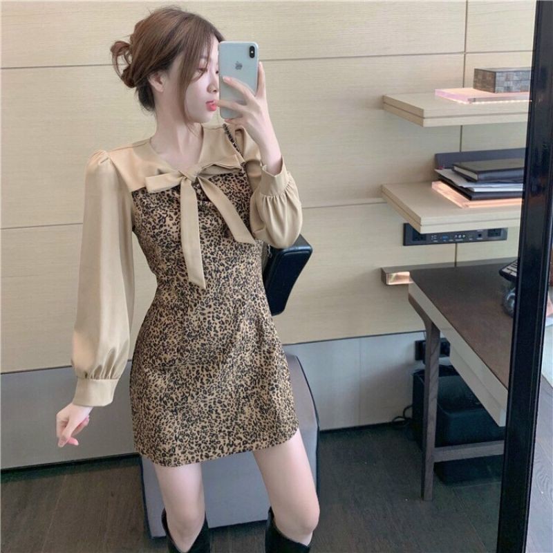 Đầm nữ ôm phối tay có size