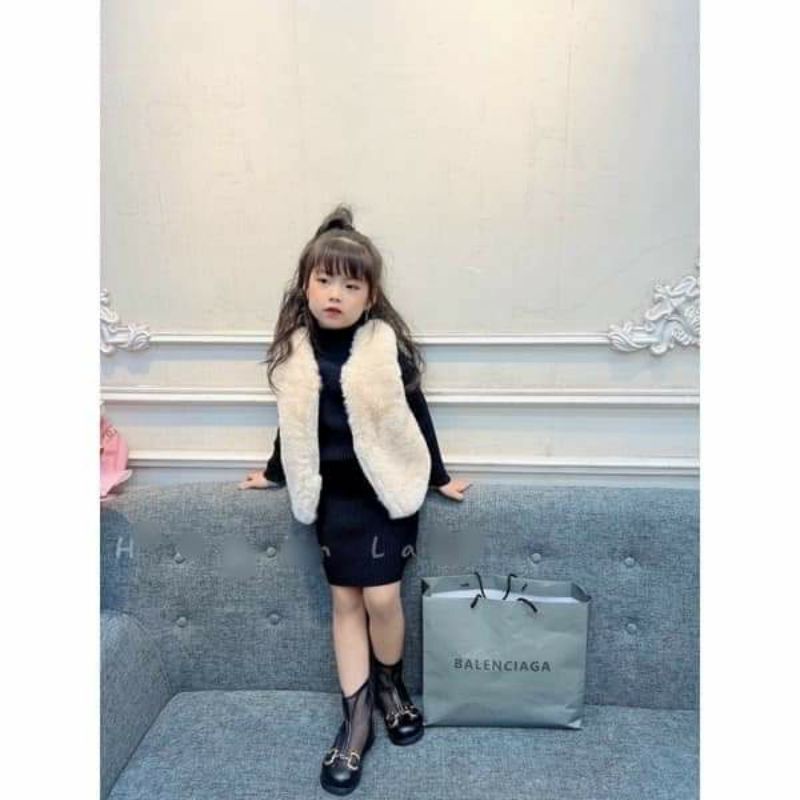 Váy len body cho bé