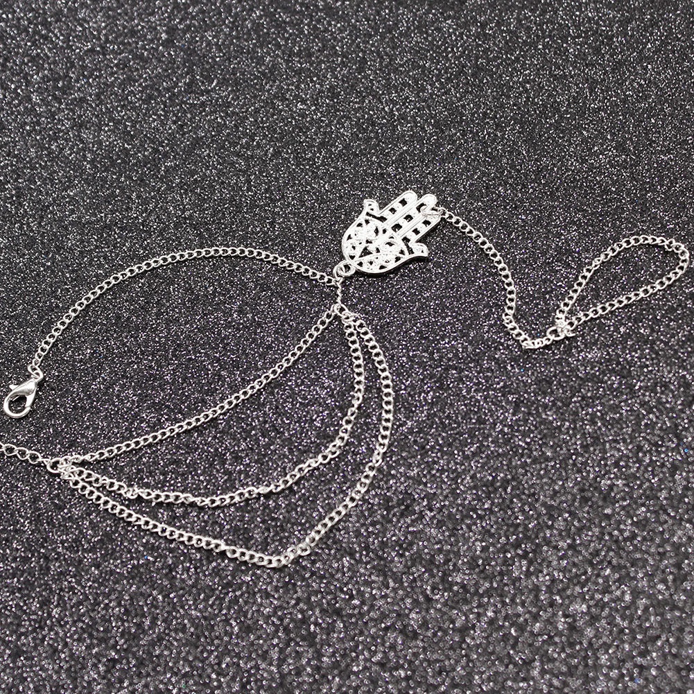 Vòng tay phối nhẫn đính đá thời trang cho nữ