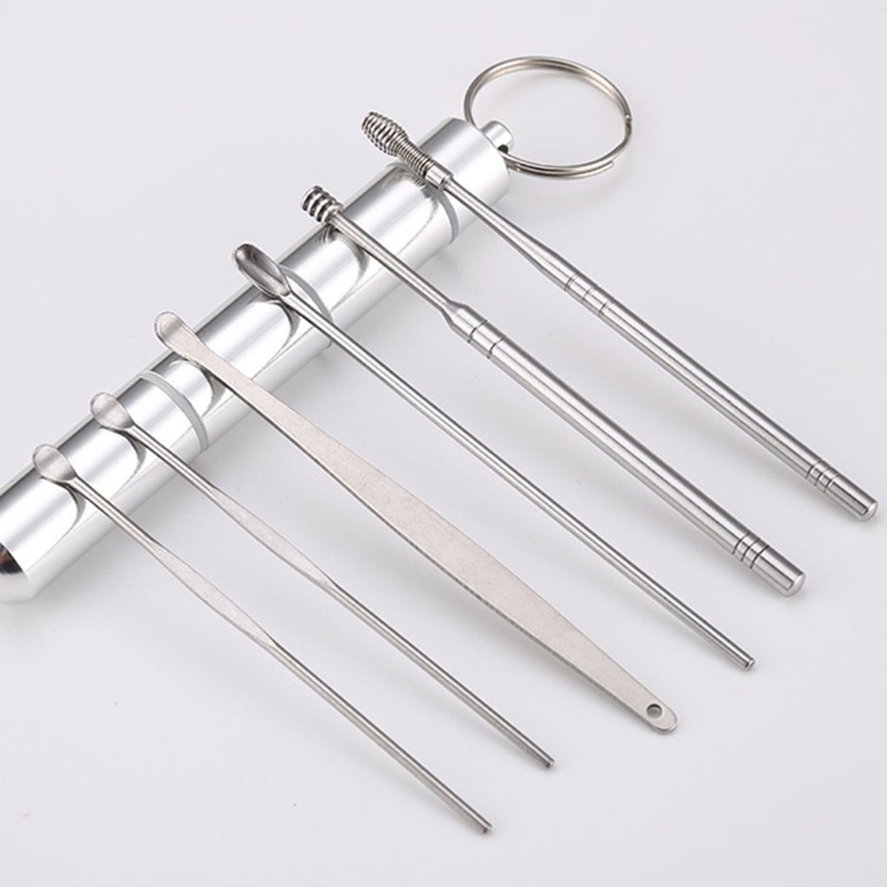 [Hàng mới về] Set 6 dụng cụ lấy ráy tai an toàn cho sức khỏe