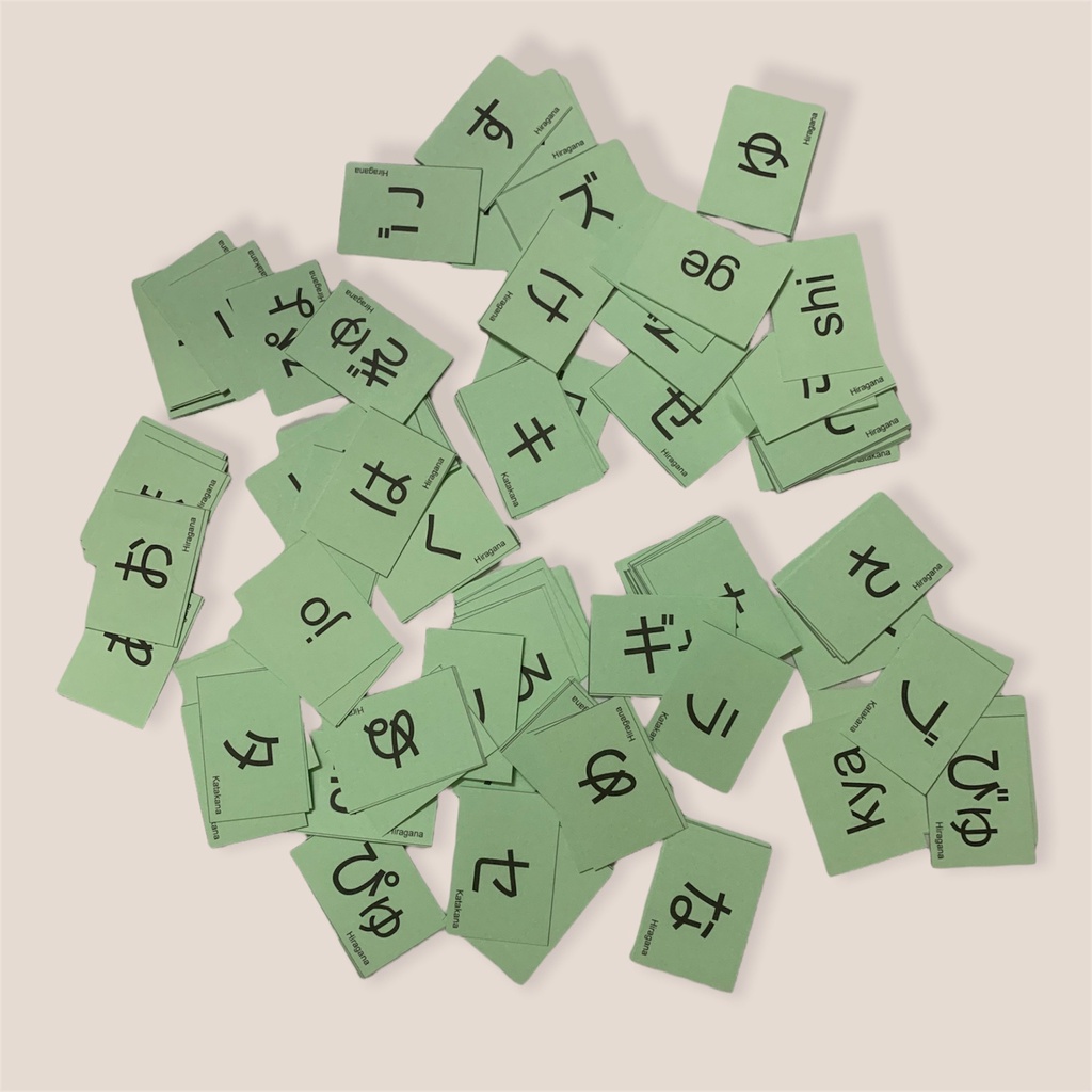 Flashcard học 2 bảng chữ cái Tiếng Nhật + Bảng phụ