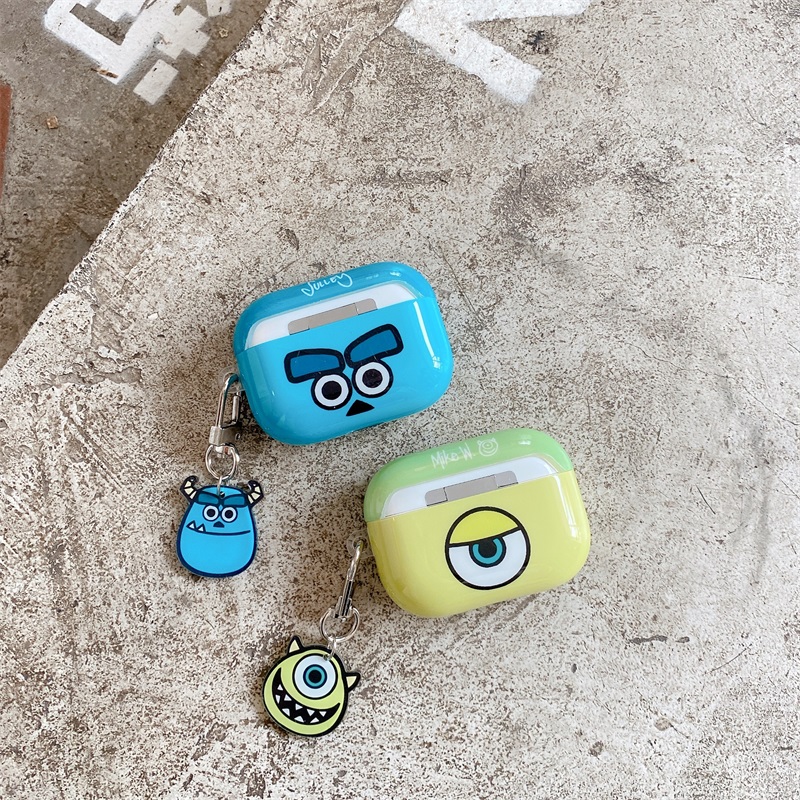 Vỏ bảo vệ silicon hình hoạt họa SpongeBob/Shin cậu bé bút chì/One Piece cho hộp sạc tai nghe Airpods Pro 2 Gen 2