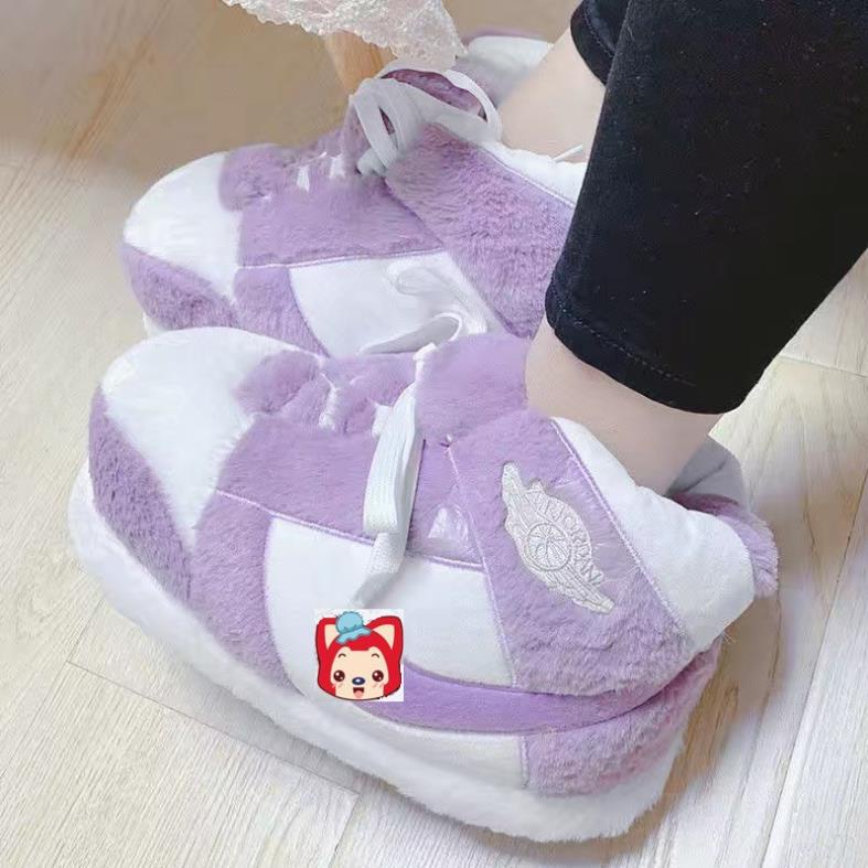 Giày Bông Sneaker đi trong nhà đế cao su đi ra đường được vyvyshop