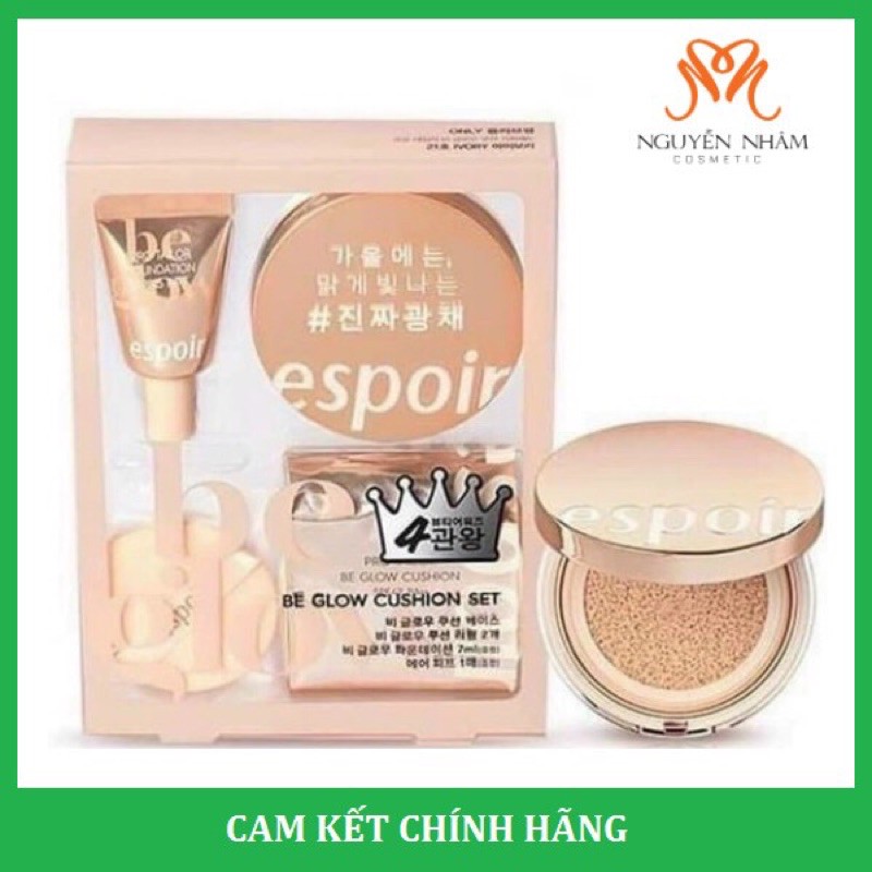 Sét Phấn Nước ESPOIR Pro Tailor Be Glow Cushion SPF42++