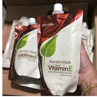 HẤP TÚI COLLAGEN VITAMIN E COLATIN MASK SIÊU MƯỢT TÓC ITALY 500ML