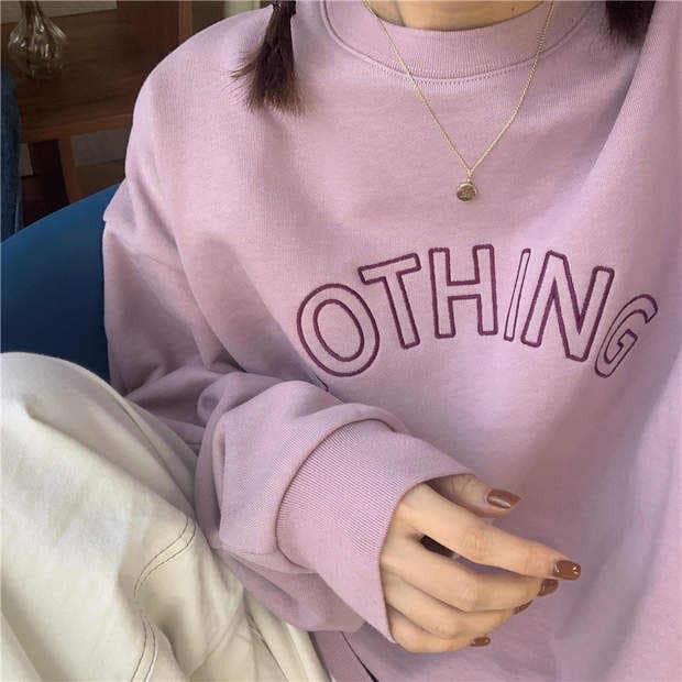 Áo Sweater nỉ chữ NOTHING