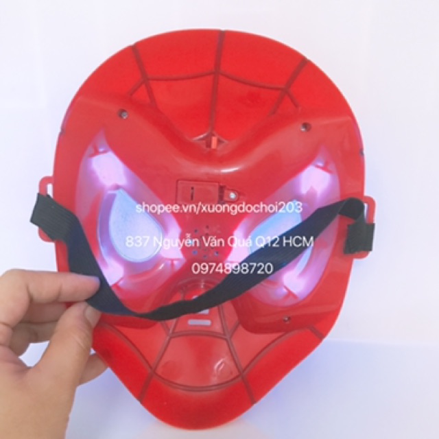 [Có đèn] Mặt nạ đồ chơi người nhện Spiderman cực hot dành cho bé