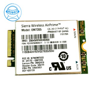 Module card mạng 4g em7355 lte/evdo/hspa+ 42mbps ngff cho lenovo t431s