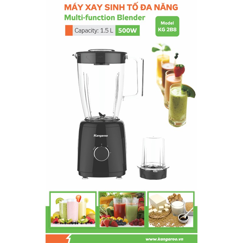 Máy xay sinh tố đa năng Kangaroo KG2B8