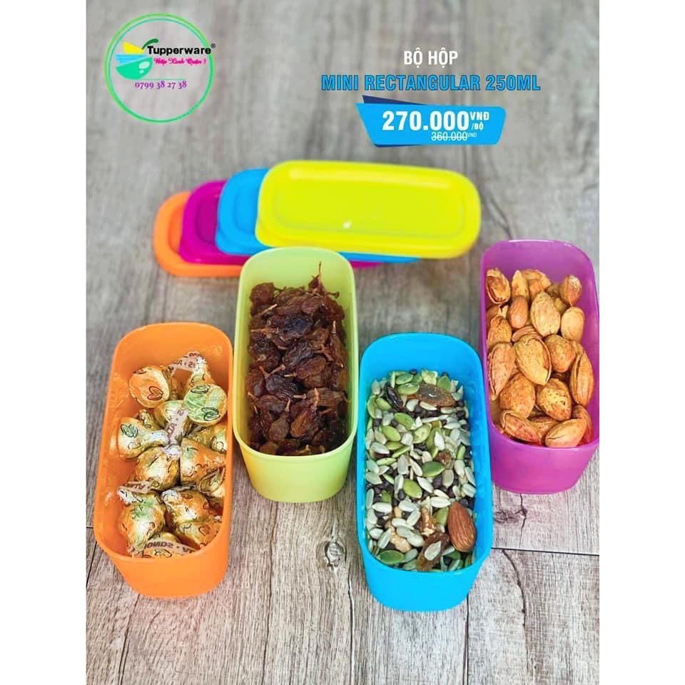 Bộ hộp bảo quản thực phẩm Mini rectangular 250ml tupperware