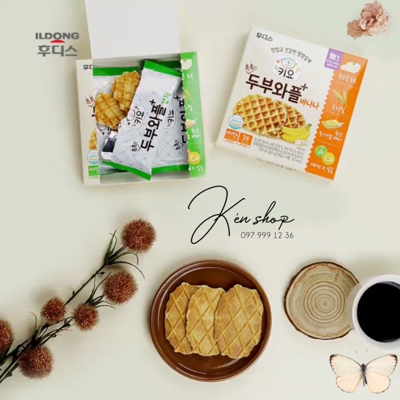 Bánh Waffles đậu hũ non Ildong  7M+  mẫu mới