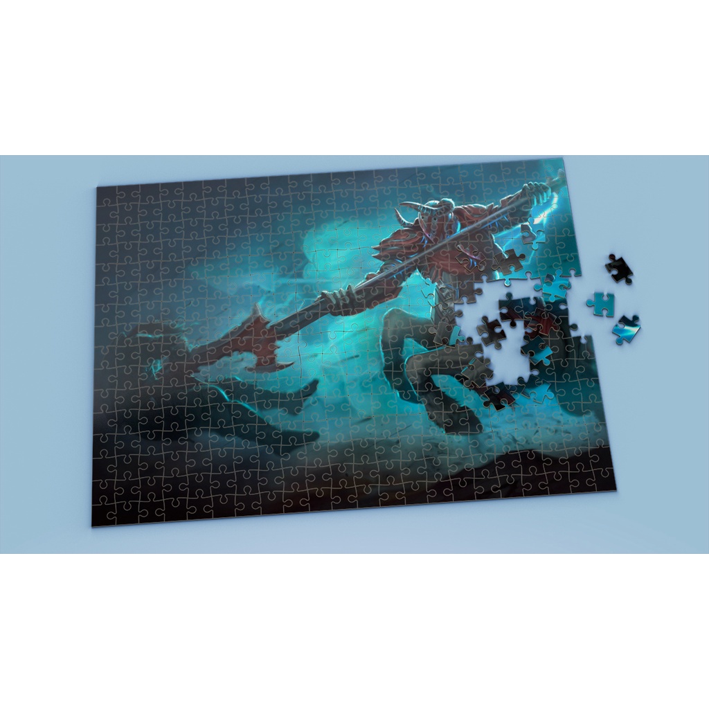 Tranh ghép hình A4, A5 League of Legends, xếp hình HECARIM - Mẫu 1