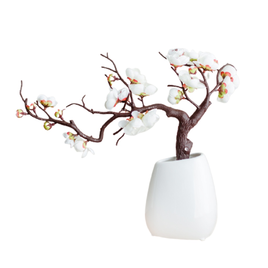 Bó Hoa Mận Giả Bằng Lụa Trang Trí Đám Cưới