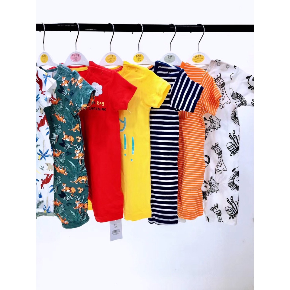 Body đùi, romper đùi bé trai xuất xịn sz 6-9m, 9-12m