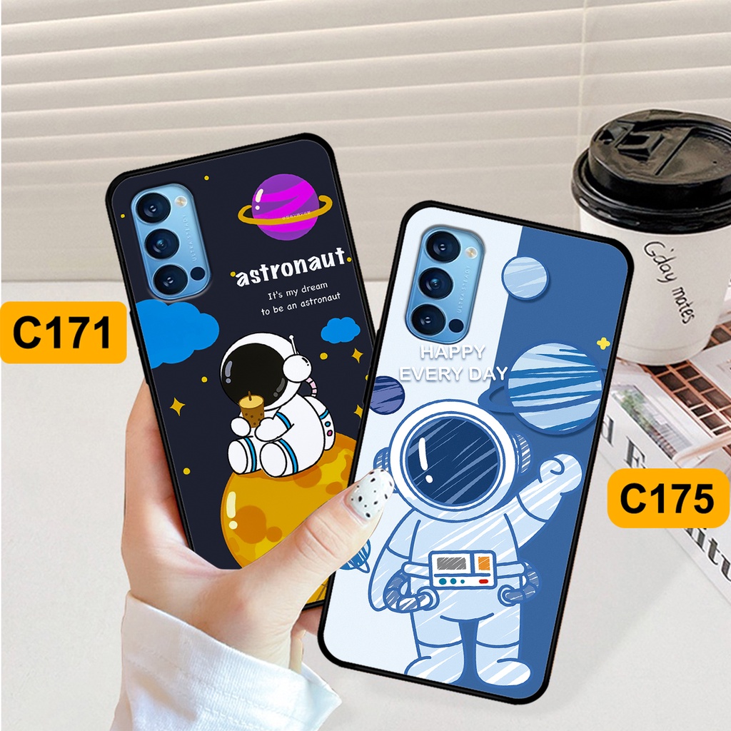 Ốp Oppo Reno 4 - Reno 4 Pro - Reno4 - Reno4 Pro in hình astronaut, phi hành gia vũ trụ hottrend, độc đáo, cá tính.