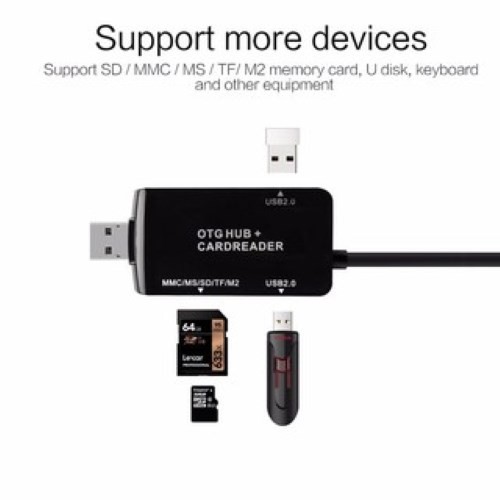 Đầu Chuyển Otg Nhiều Đầu Vào Usb Type C, Micro Usb, Usb Tích Hợp Đầu Đọc Thẻ