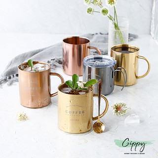 Cốc kim loại màu rose gold phong cách Bắc Âu - Gippy Decor