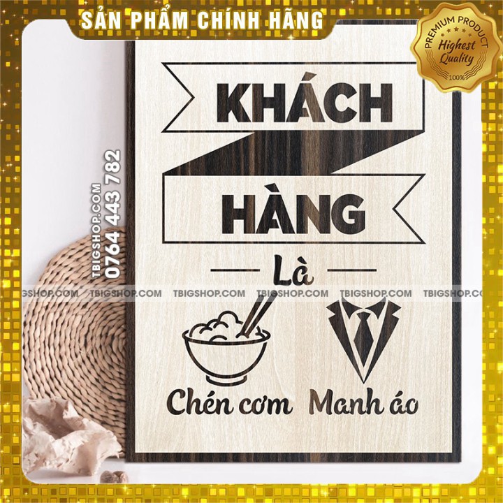 Tranh tạo động lực cho nhân viên - khách hàng là chén cơm manh áo
