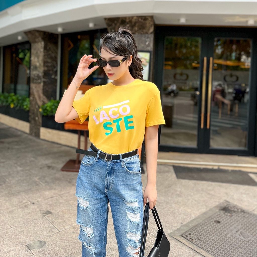 Áo Thun La.cos.te Chất Thun Cotton Mềm Mịn, Thoáng Mát