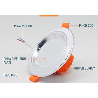 Đèn led âm trần  3W - 5W