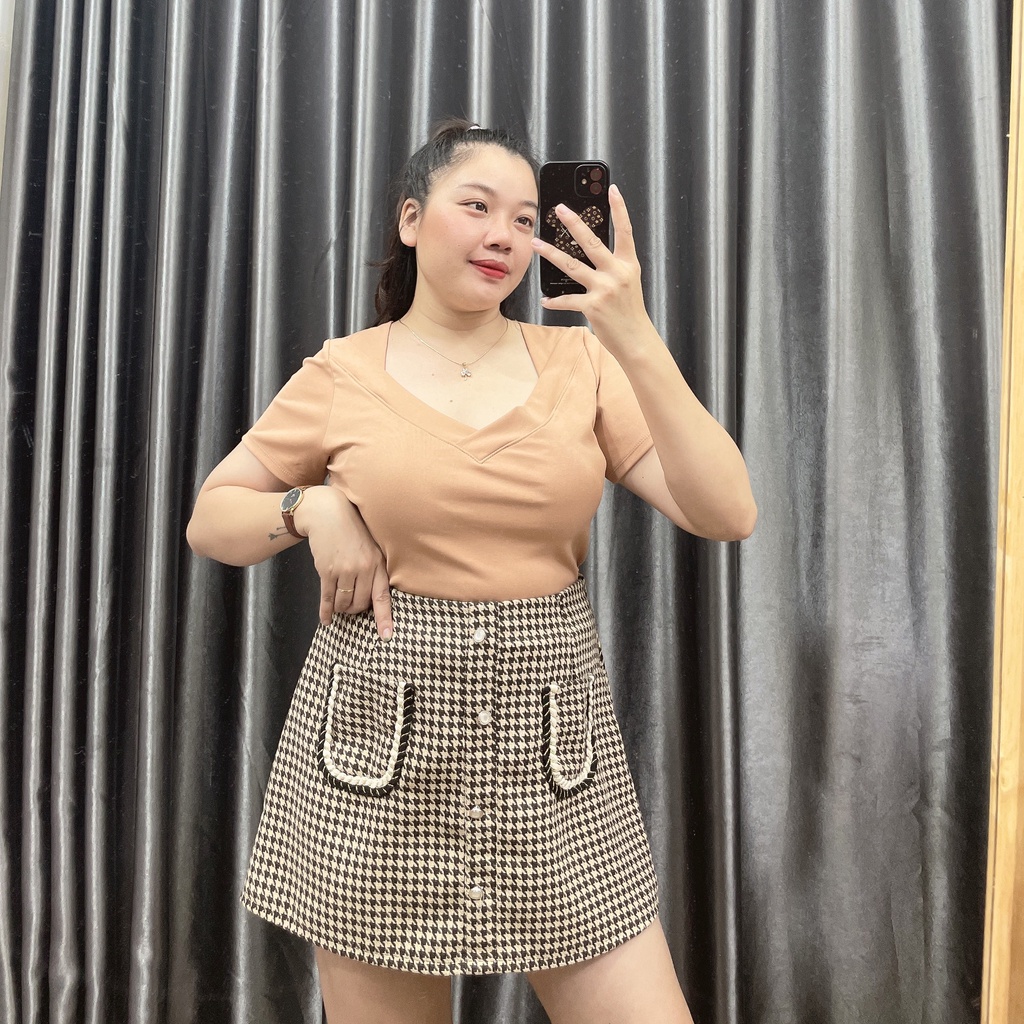 Chân Váy Dạ Bigsize Chất Vải Dạ Dày Dặn MÃ CVZZ