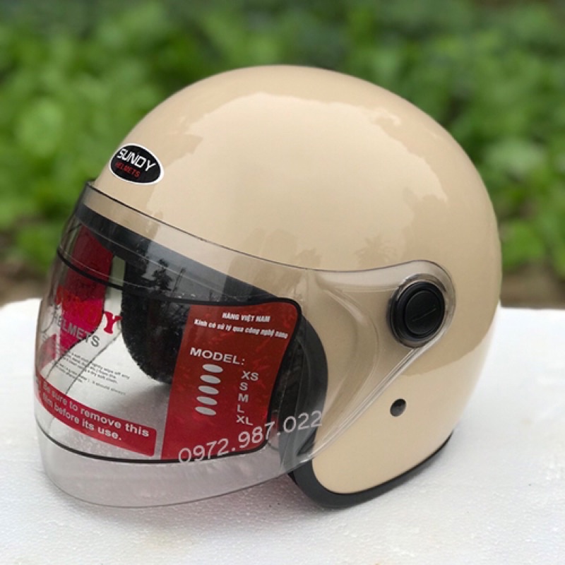Mũ bảo hiểm nữ from nhỏ nhiều màu sắc SUNDY SD1