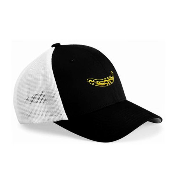 Banana Warhole Trucker Hats - Black Đen