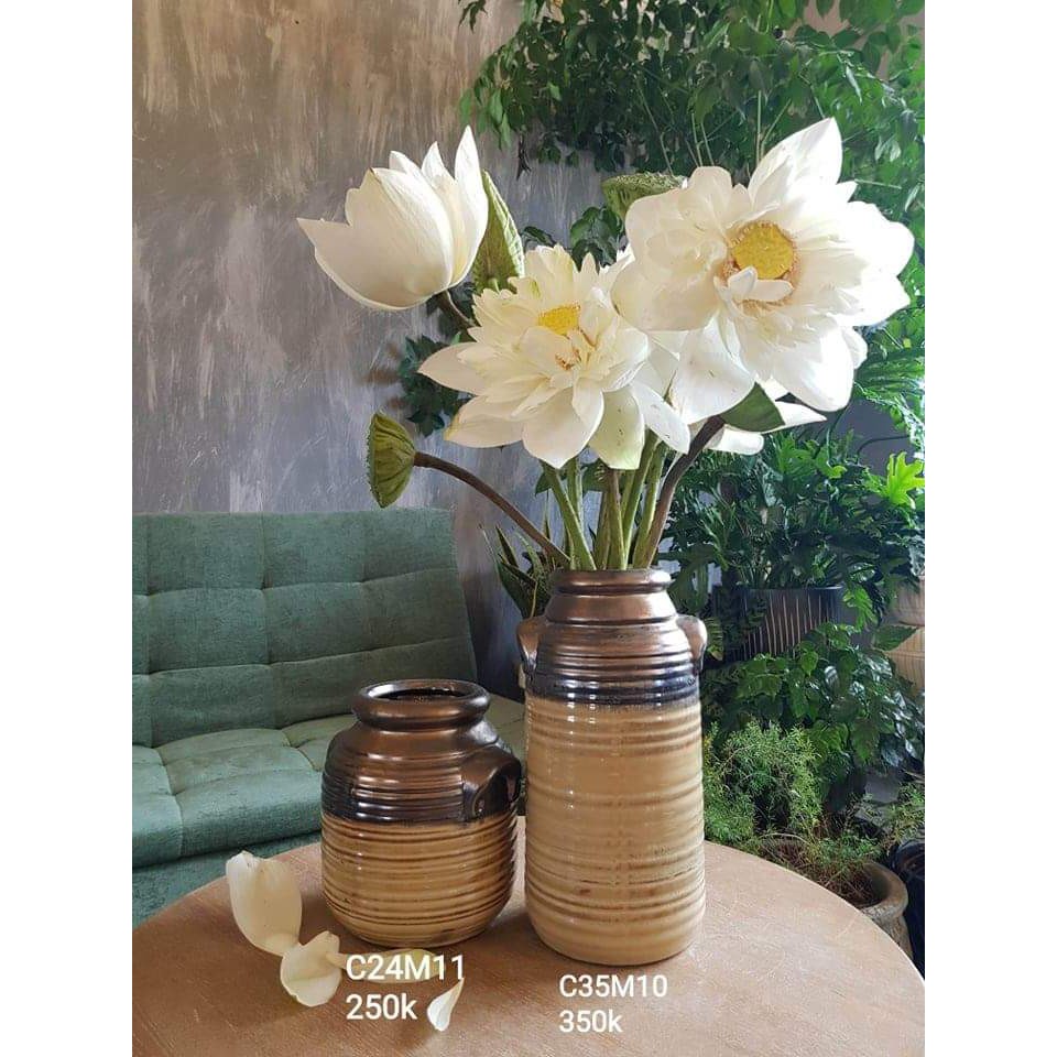 ̣̣̣̣̣(Ảnh Shop Chụp) Bình Gốm Decor- Trang Trí Nhà Cửa Vintage Của Mê Thảo Flower- Ib Shop Để Chọn Mẫu