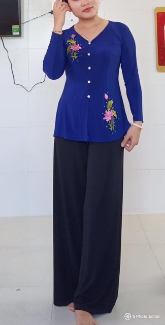 áo bàba THÊU HOA size 4:60-65kg và BỘ(áo kèm quần)