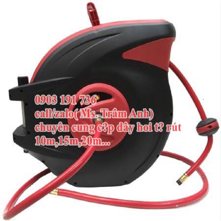 Dây Hơi Tự Rút Hose Reel 10m, cuộn dây hơi tự rút cho máy nén khí Giá cực Chất