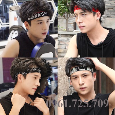 Băng đô thể thao nam nữ đeo trán chặn mồ hôi tập gym yoga KPOP Hàn Quốc bản nhỏ UNISEX Headband QACCESSORIES HA180501