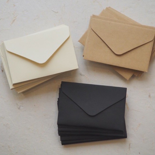 | HANDMADE | Bao thư giấy kraft cổ điển phong cách châu Âu 10.5 x 6.8cm