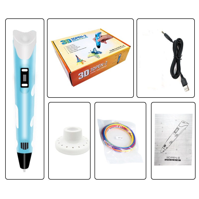 Bộ Bút Vẽ 3D Độc Đáo Sáng Tạo Cho Bé