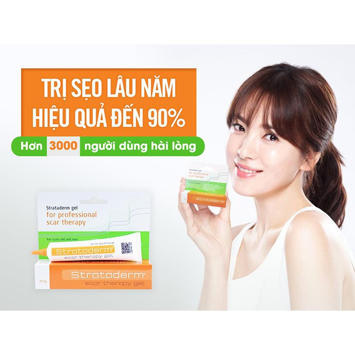 Gel Strataderm Thụy Sĩ hỗ trợ giảm và làm mờ sẹo 5g, 10g, 20g