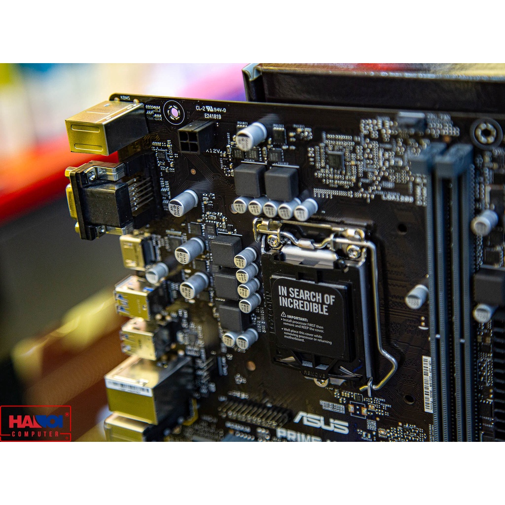 Mainboard ASUS PRIME H410M-CS (Chipset Intel H410, Socket LGA 1200, Kích thước: M-ATX, 2 khe RAM)