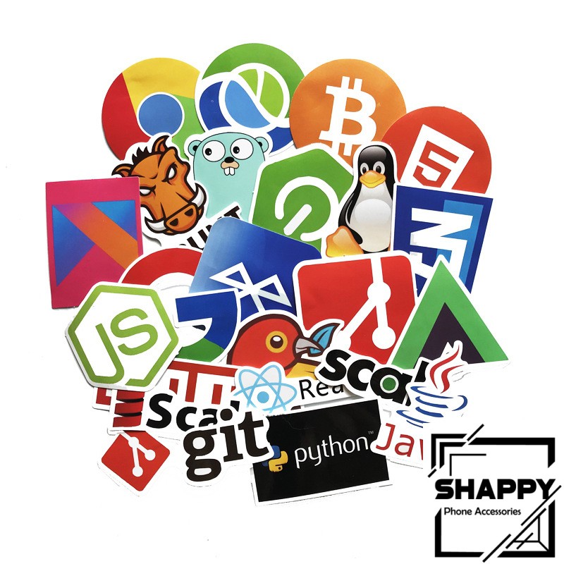 Sticker Dán Java Internet PVC Chống Thấm Nước | Dán Laptop - Dán Nón Bảo Hiểm - Dán Xe - Dán Vali [Shappy Shop]