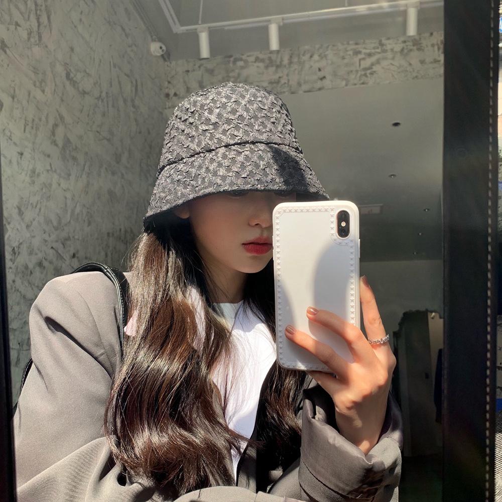 Nón tai bèo vải nylon phối lưới phong cách Hàn Quốc thời trang mùa hè cho nữ