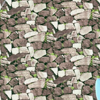 Decal giấy dán tường gạch lát 3D (khổ rộng 0.45m)