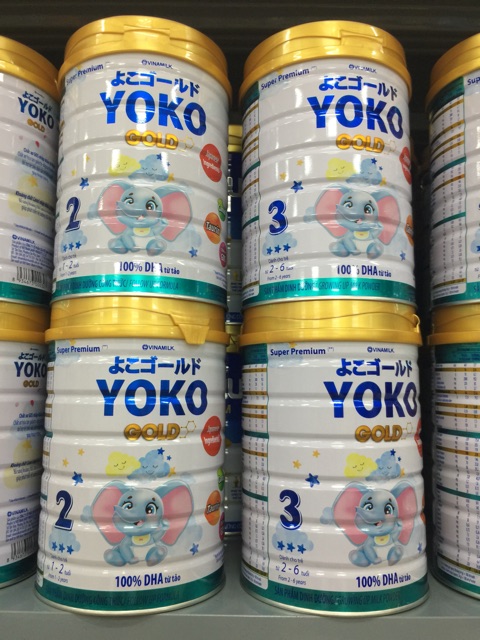 Sữa bột vinamilk yoko gold 1+, 2+ và 3+ loại 850g