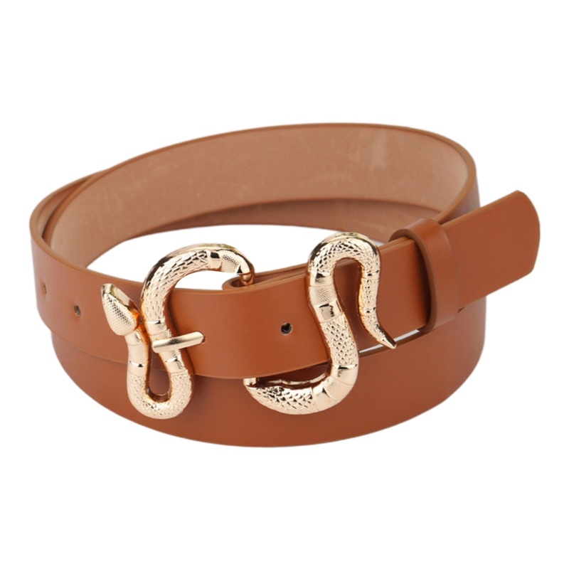 Dây Thắt Lưng Da Rắn Cài Khóa Có Thể Điều Chỉnh Thời Trang Cho Tuổi Teen