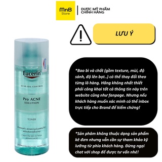 Nước hoa hồng Eucerin Pro ACNE Solution Toner cho da mụn 200ml