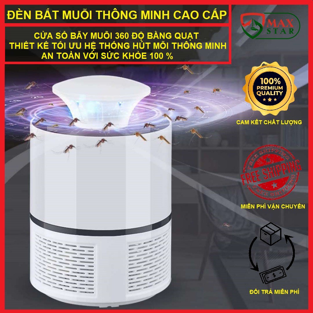 Đèn bắt muỗi điện quang thông minh cảm ứng ánh sáng cổng sạc USB