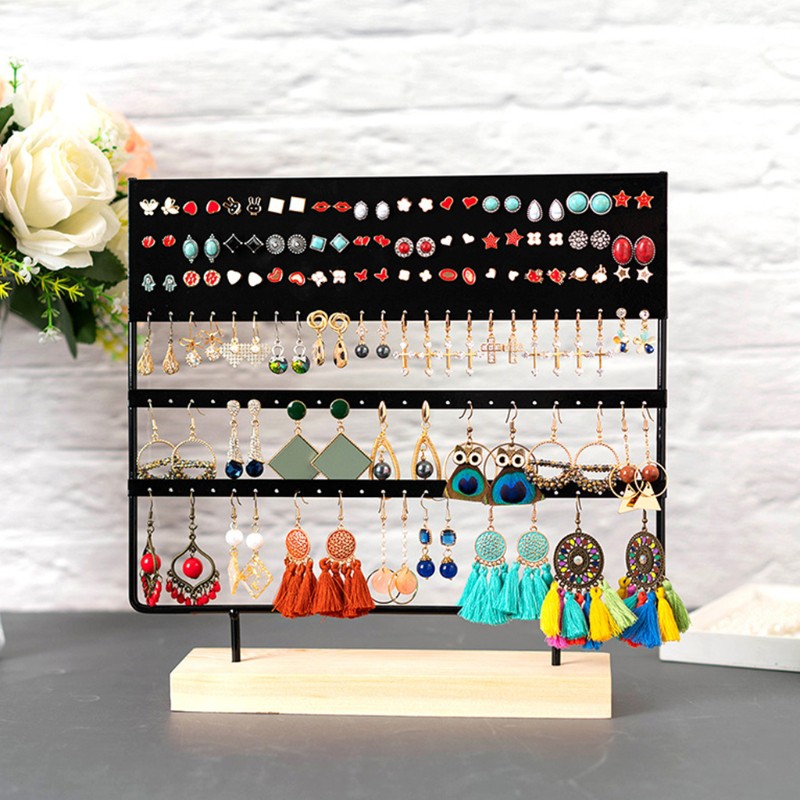 Giá treo bông tai 3 tầng 144 lỗ chất lượng