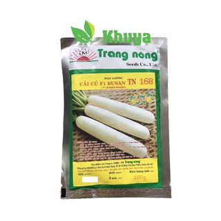 Hạt giống củ cải Busan Trang Nông F1 TN 168 Hàn Quốc 100gr