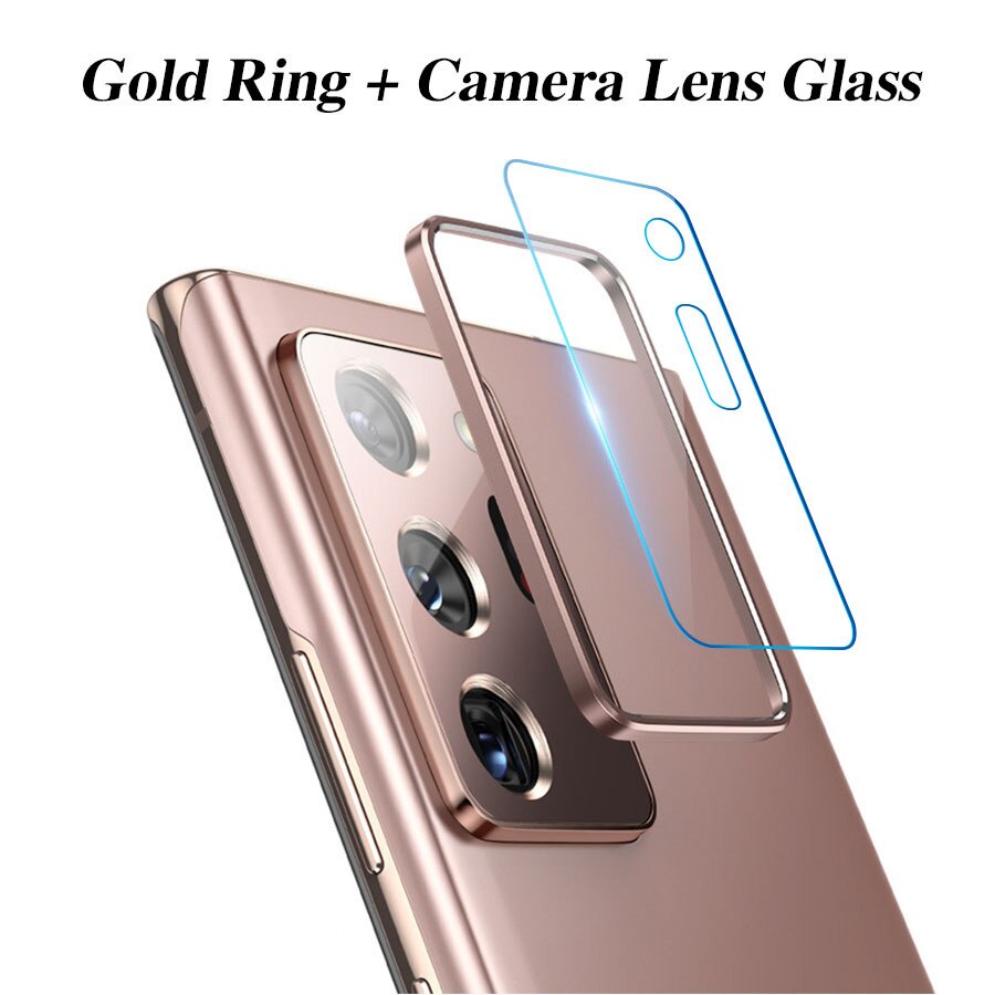 Vòng Kim Loại + Kính Cường Lực Bảo Vệ Camera Sau Cho Samsung Galaxy S20 Plus S20 Ultra Note 20 Ultra