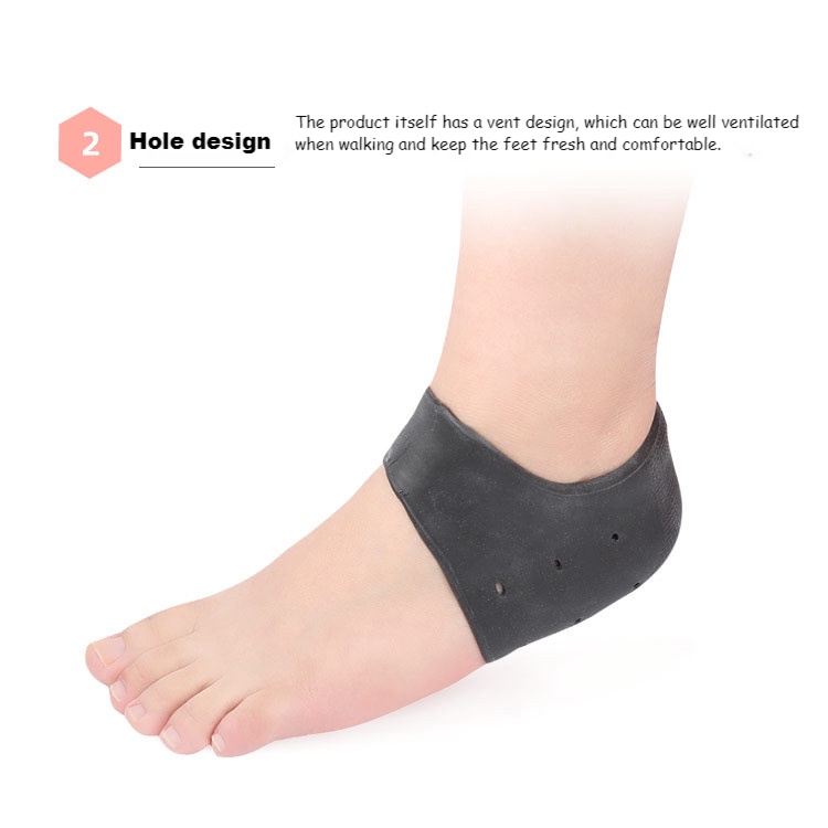 Set 2 Đệm Silicone Bảo Vệ Gót Chân Giảm Đau Hiệu Quả